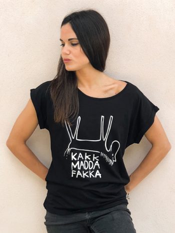 Hest Black Rolled Sleeve T-shirt (Girl)