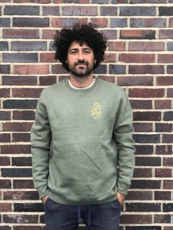 Øye Mid Heather Khaki Sweater